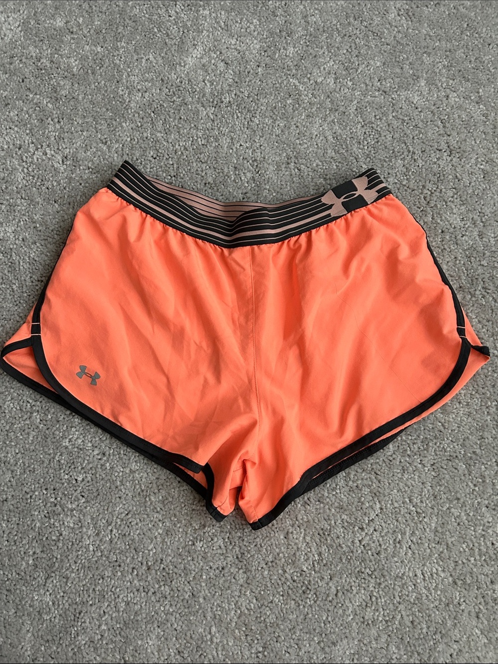 Under Armour Coral Orange Women's Athletic Shorts